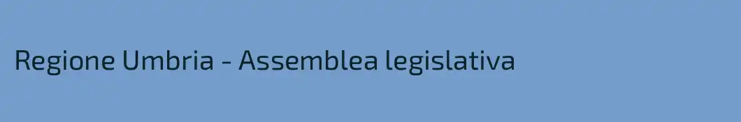 Regione Umbria - Assemblea legislativa